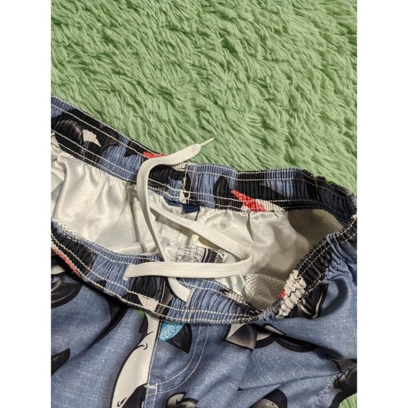 🍑Swimming Printed Whale Paisley board Drawstring shorts Small 324 - Picture 5 of 6